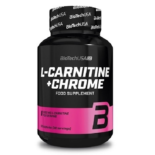 BioTech USA L-Carnitine + Chrome, 60 Capsules